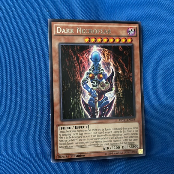 Yu-Gi-OhCardDarkNecrofearCardDarkMonster LimitedEdition 1996 3ShinyOne1stEdition - Picture 6 of 8